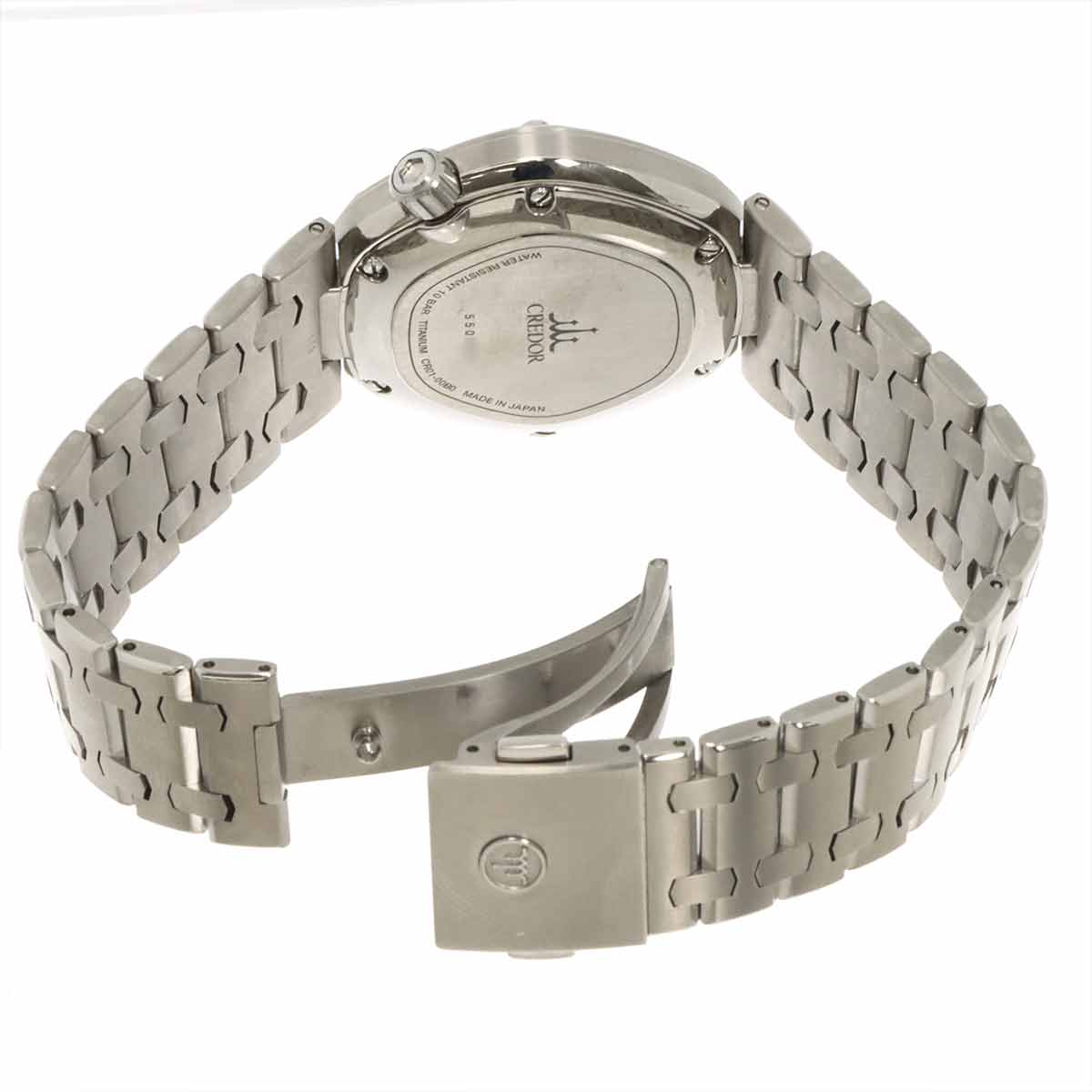 Credor Locomotive GCCR997 CR01 00B0 Date Green Dial Mens Watch