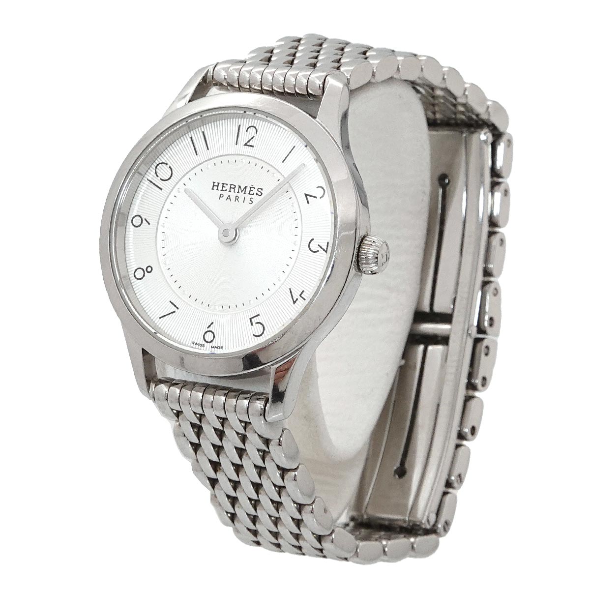 HERMES Slim d'Hermes CA2 110 Quartz Silver Dial Ladies Wrist Watch