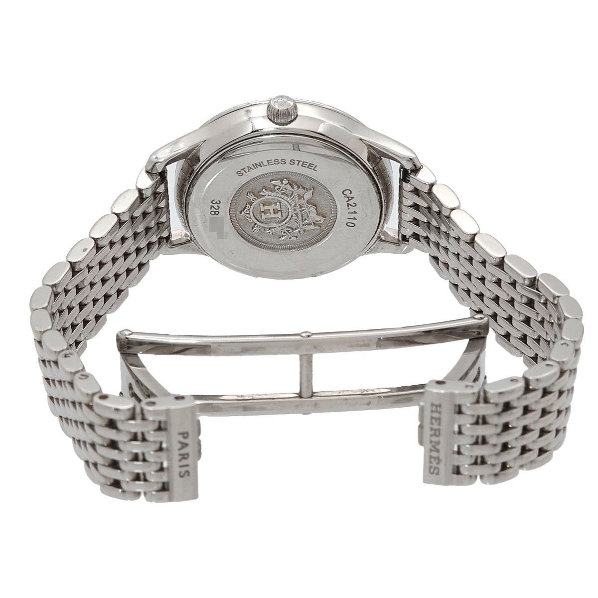 HERMES Slim d'Hermes CA2 110 Quartz Silver Dial Ladies Wrist Watch