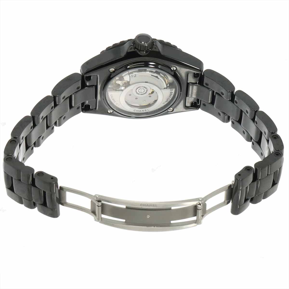 J12 38mm Wanted de Chanel H7418 Ceramic Automatic Black Dial