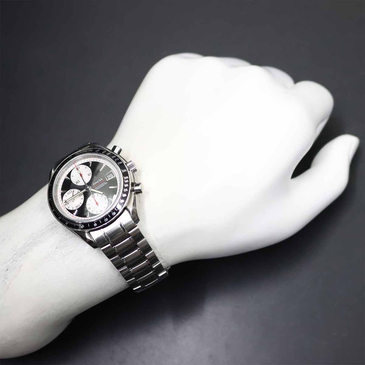 Speedmaster Date 3210.51 Chronograph Black Silver Dial Mens