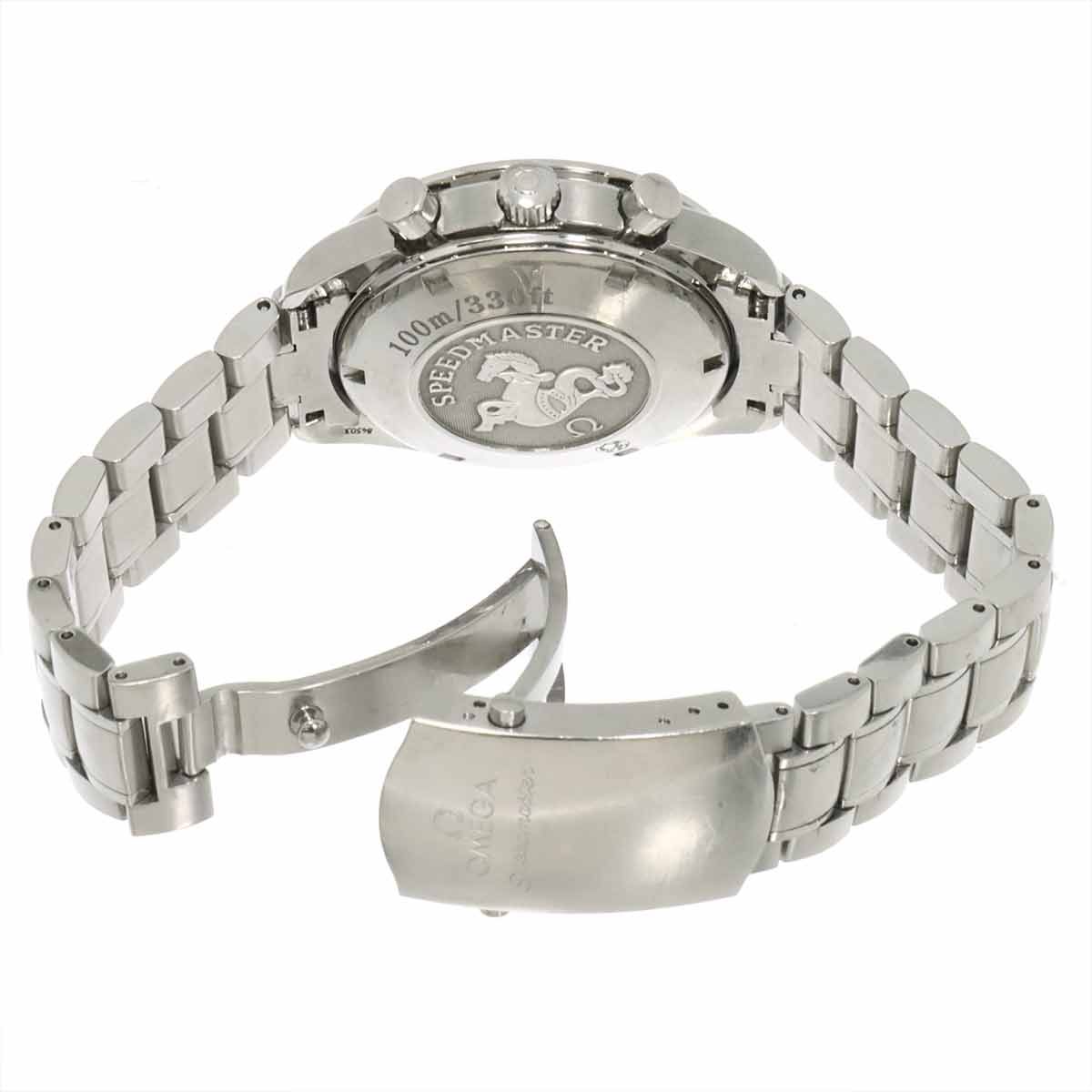 Speedmaster Date 3210.51 Chronograph Black Silver Dial Mens