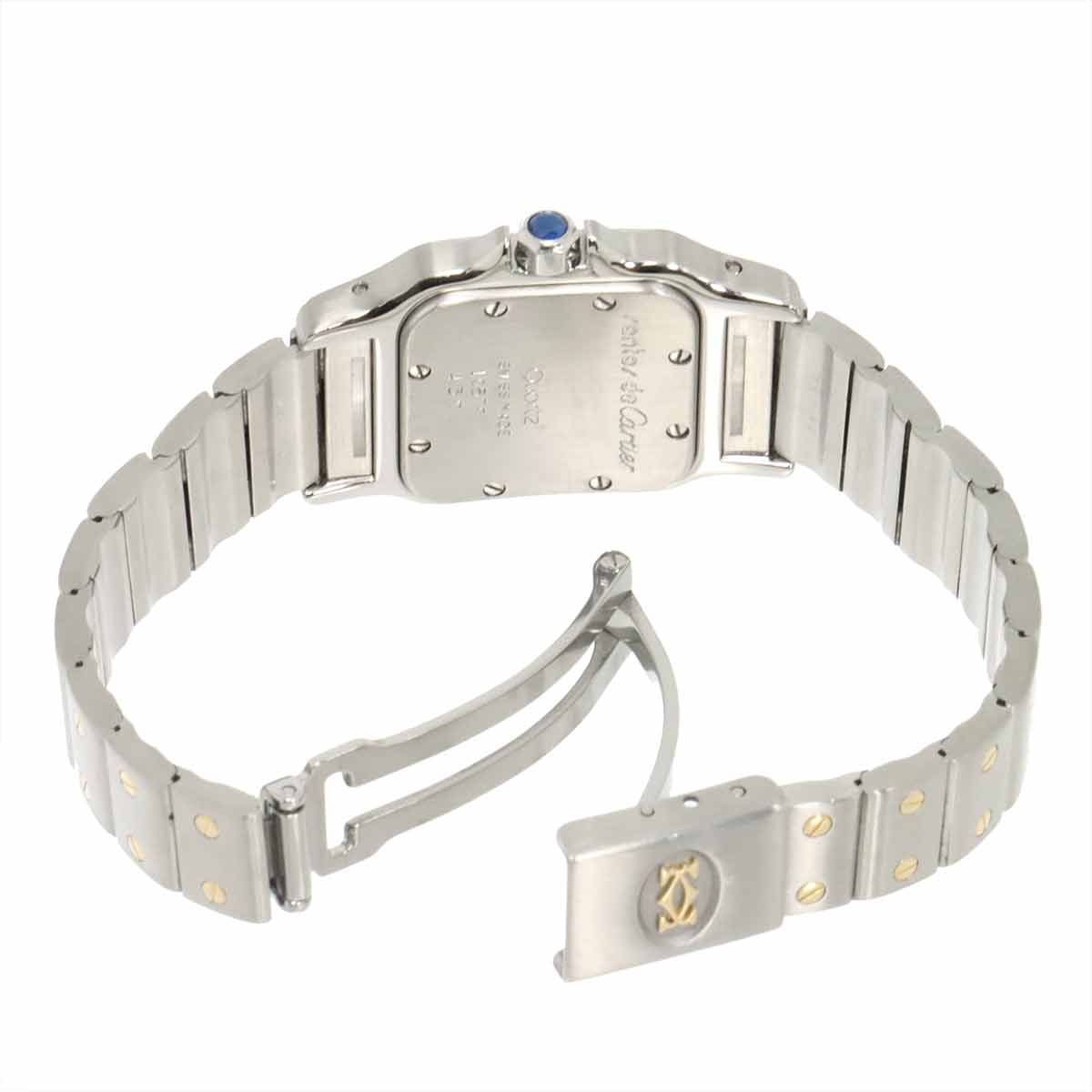 Santos Galbee W20012C4 750 YG Cream Dial Ladies Watch