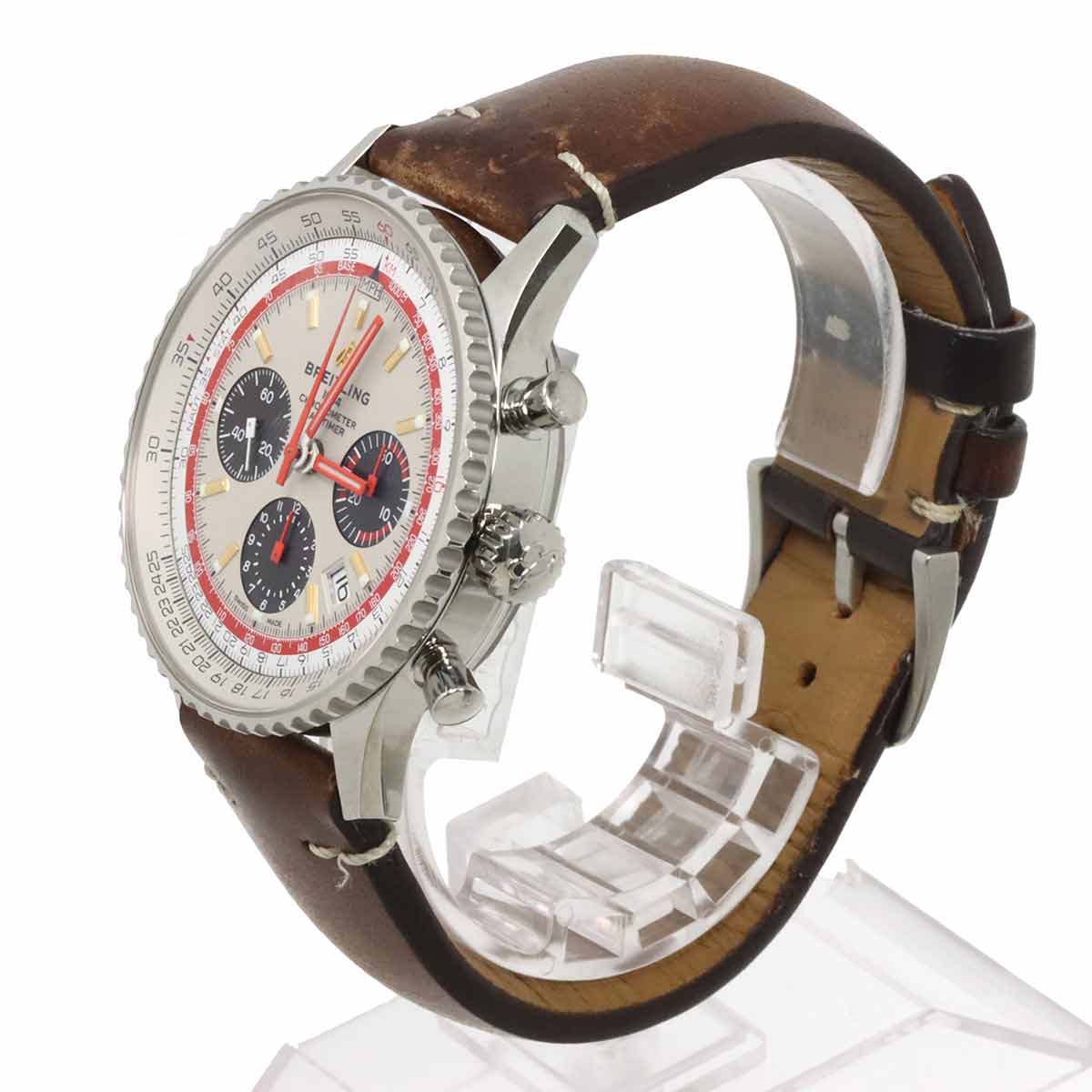 Navitimer01 TWA Edition AB0121 Automatic Silver Dial Mens