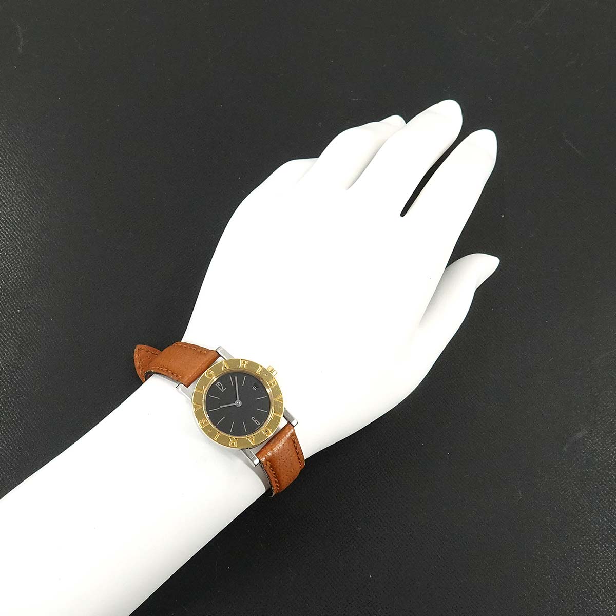 BVLGARIBVLGARI BB26SGLD YG Black Dial Quartz Ladies Watch