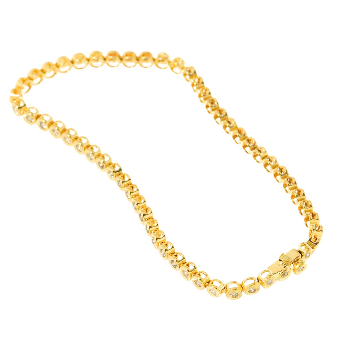 Diamond 1.00ct Bracelet K18 YG Yellow Gold 750