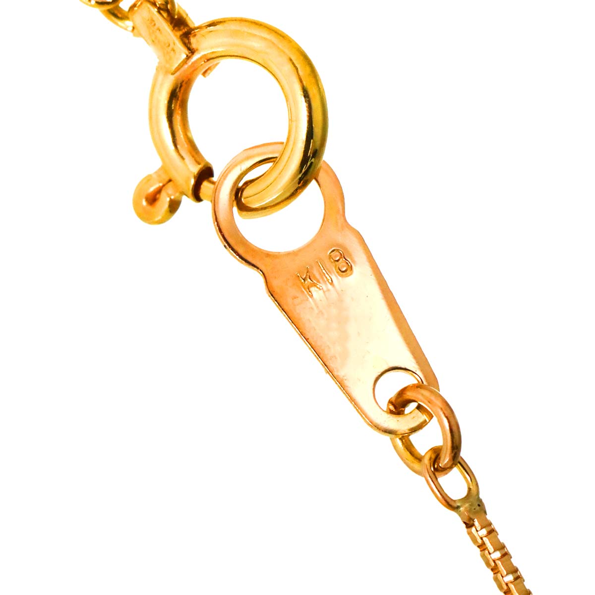 Diamond 0.53ct Necklace 18K K18 PG Pink Gold