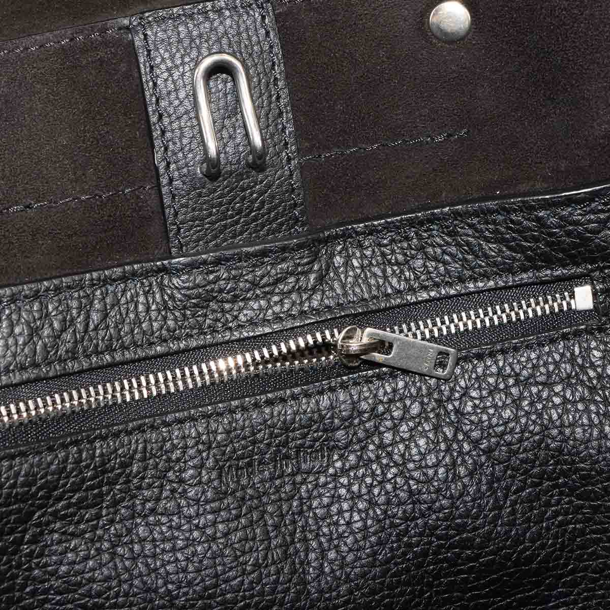Big Bag Small With Longstrap Hand Shoulder Bag Leather Black