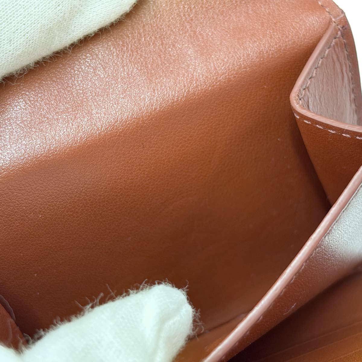 Triomphe Small Trifold Wallet PVC Tan Black Brown 10D572BZ9
