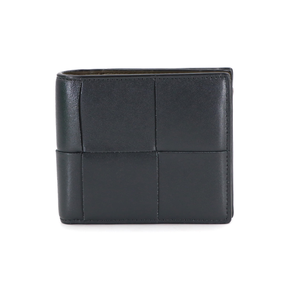 Intrecciato Cassette Bi-Fold Wallet Leather 819207