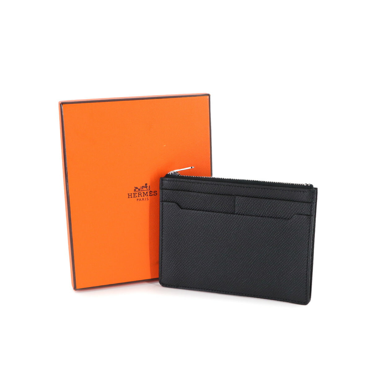 City Zip Coin Case Epsom Black