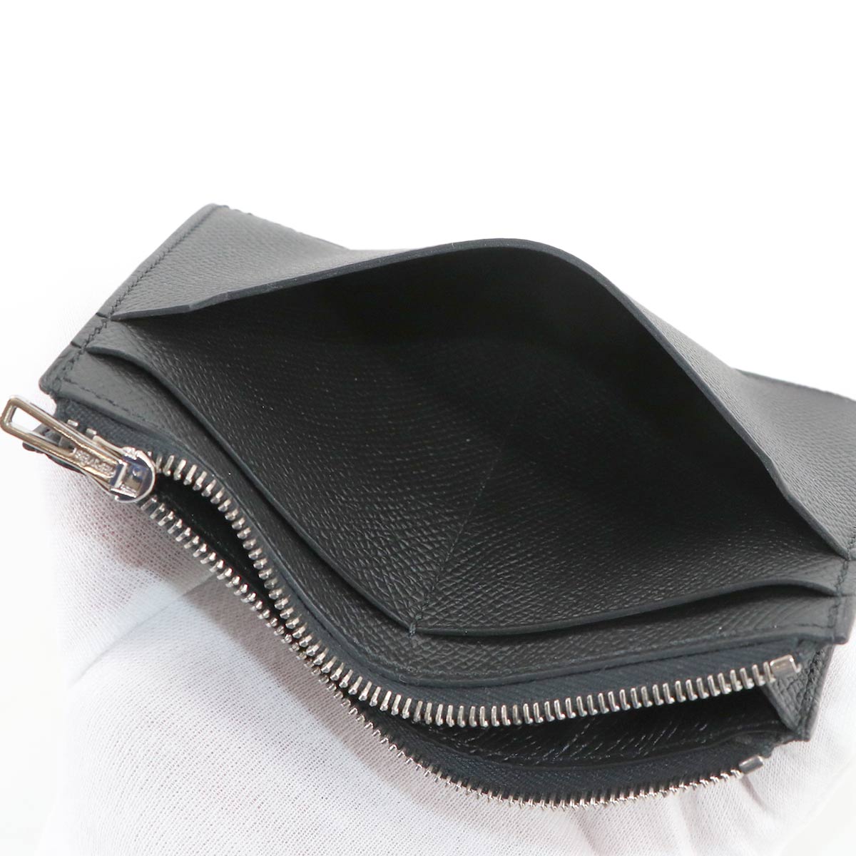 City Zip Coin Case Epsom Black