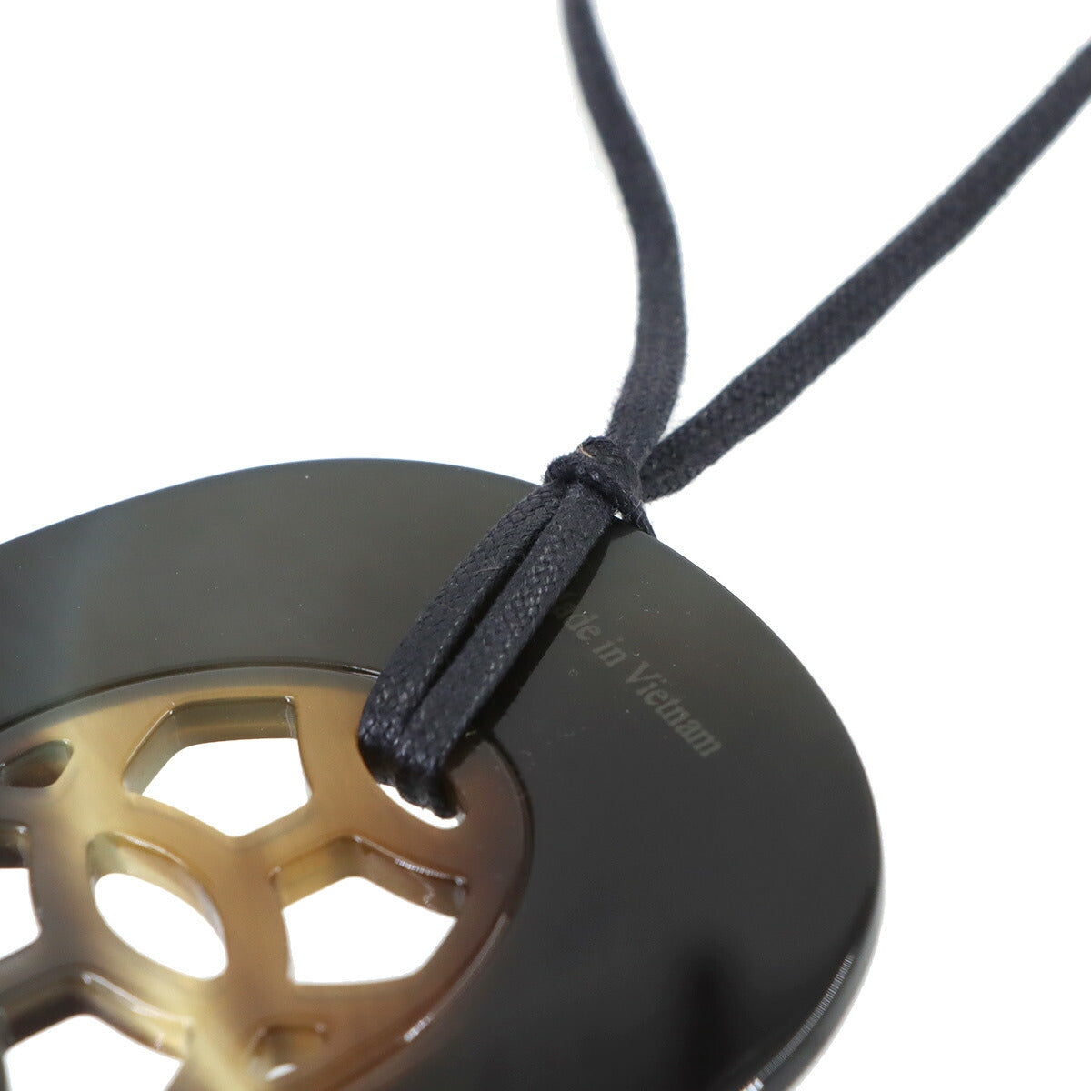 Lift GM Pendant Buffalo Horn Dark Gray Brown Necklace