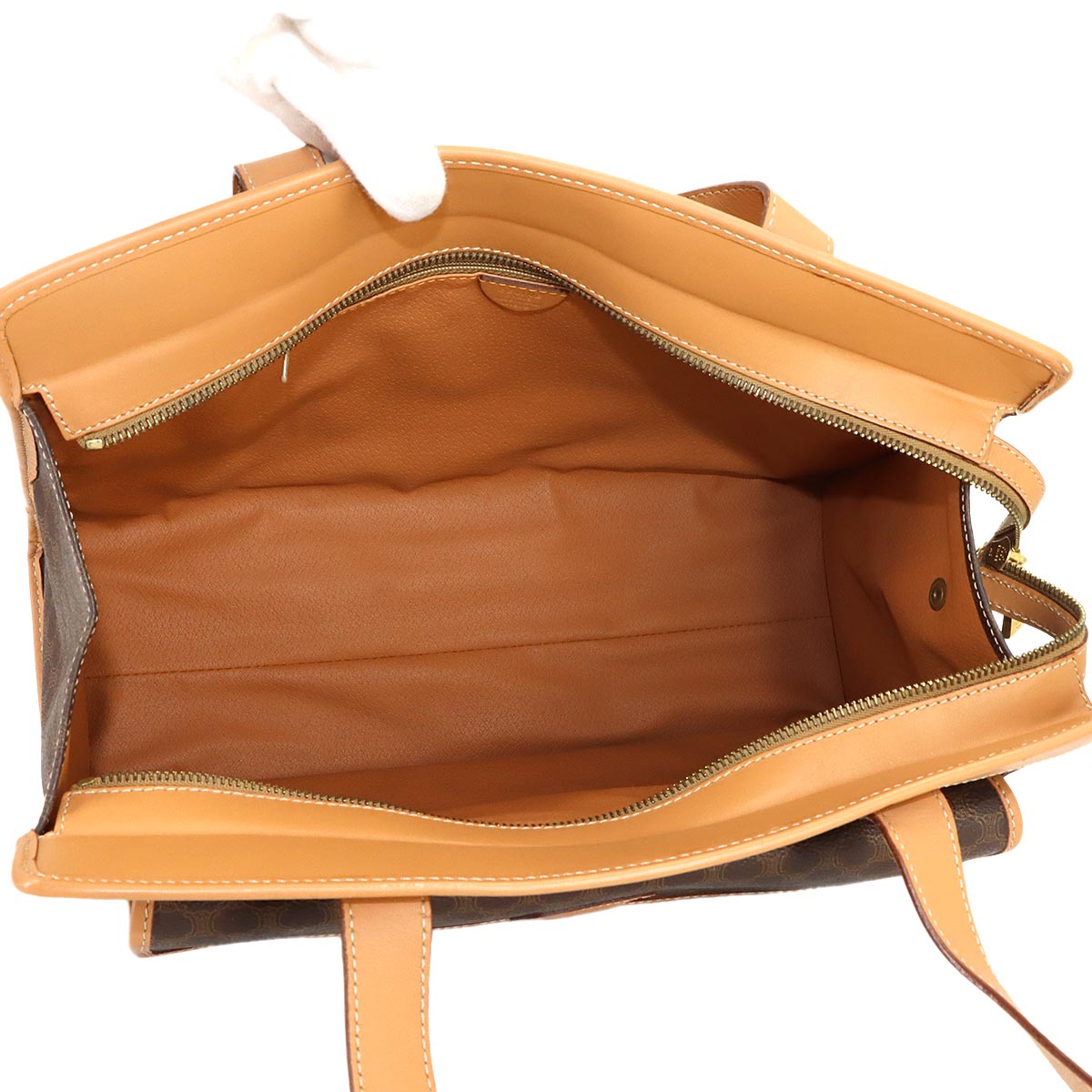 Macadam Shoulder Bag Leather PVC Brown Vintage Purse