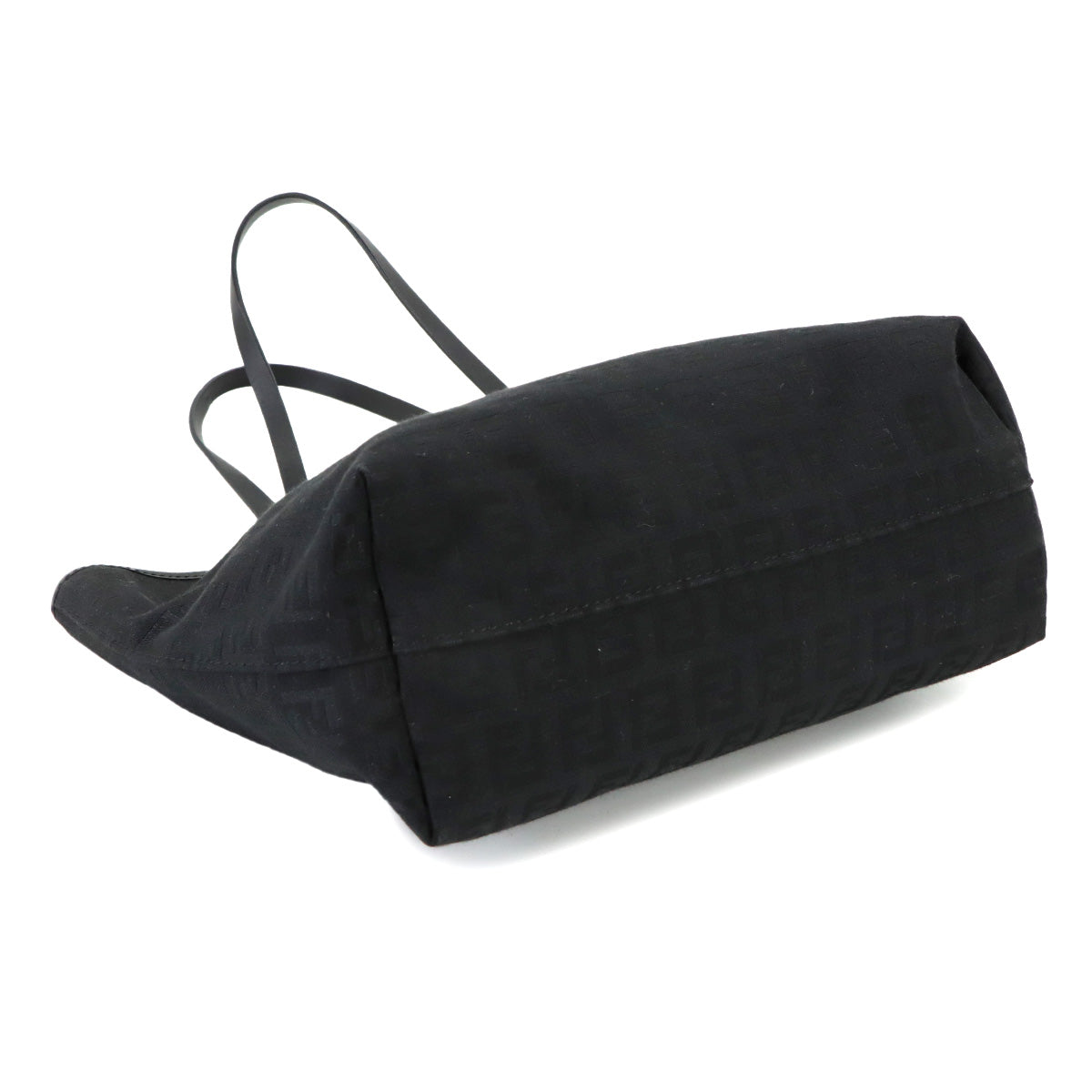 Zucchino Tote Bag Canvas Leather Black 8BH075 FF Purse