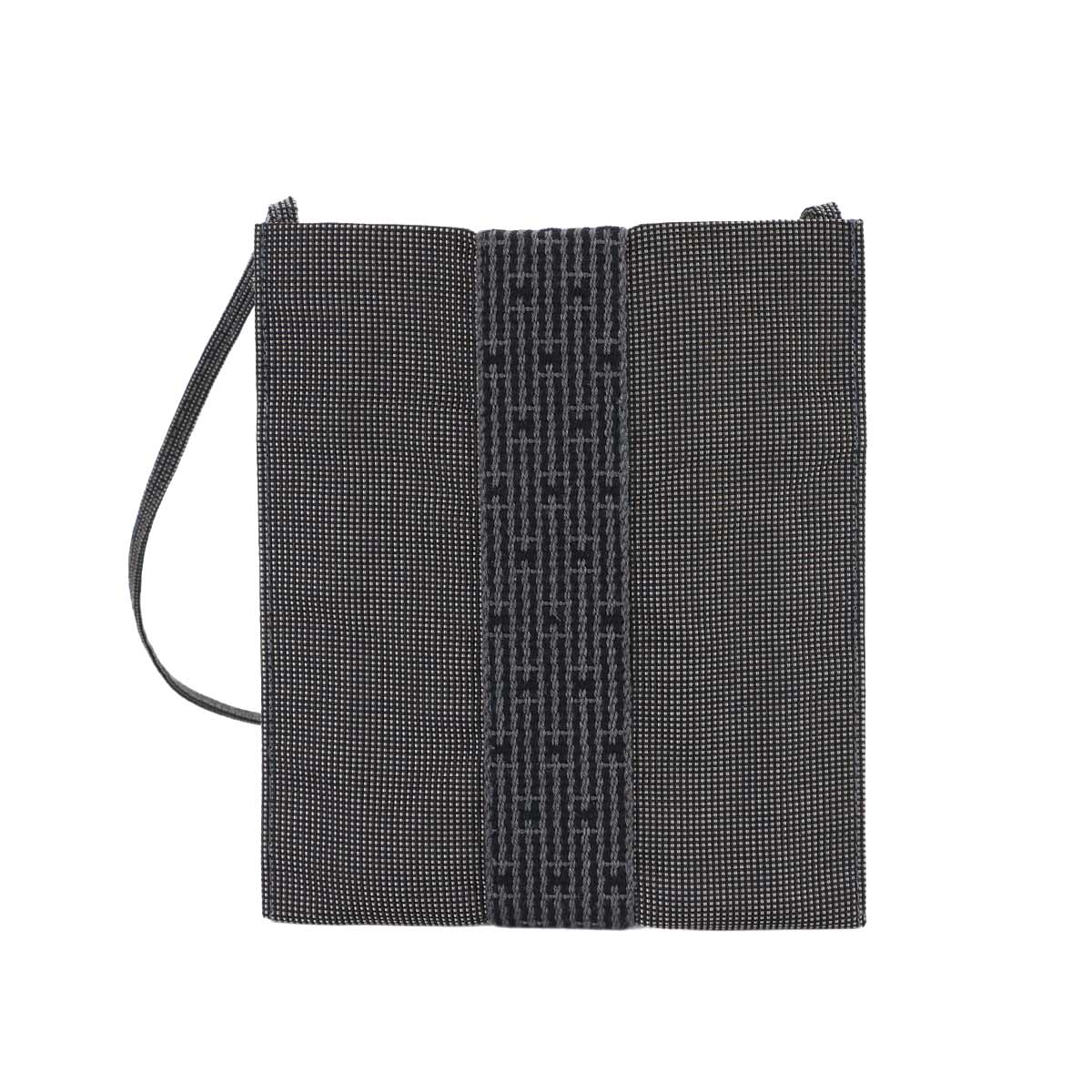 Herline Pochette Shoulder Bag Canvas Gray Purse