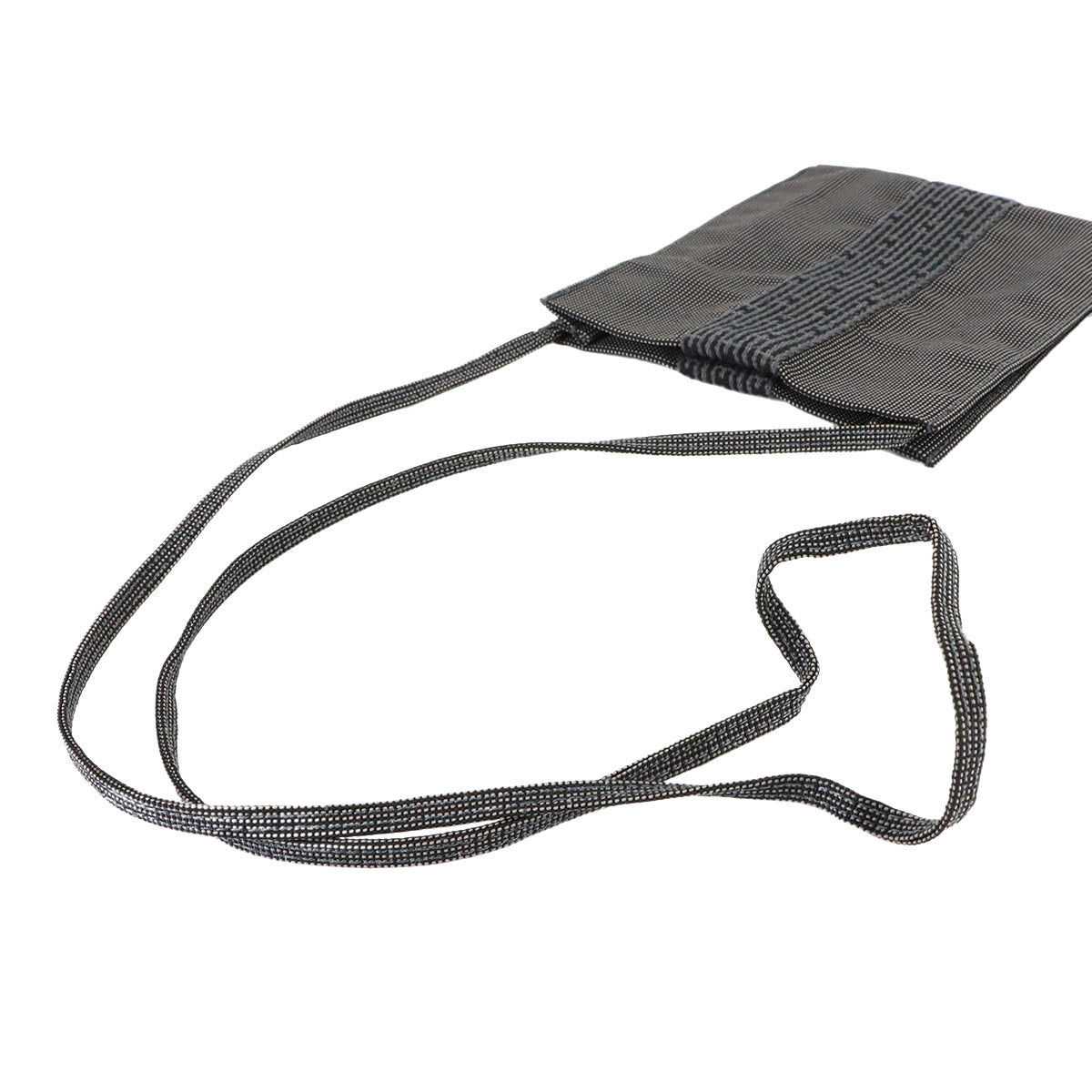 Herline Pochette Shoulder Bag Canvas Gray Purse