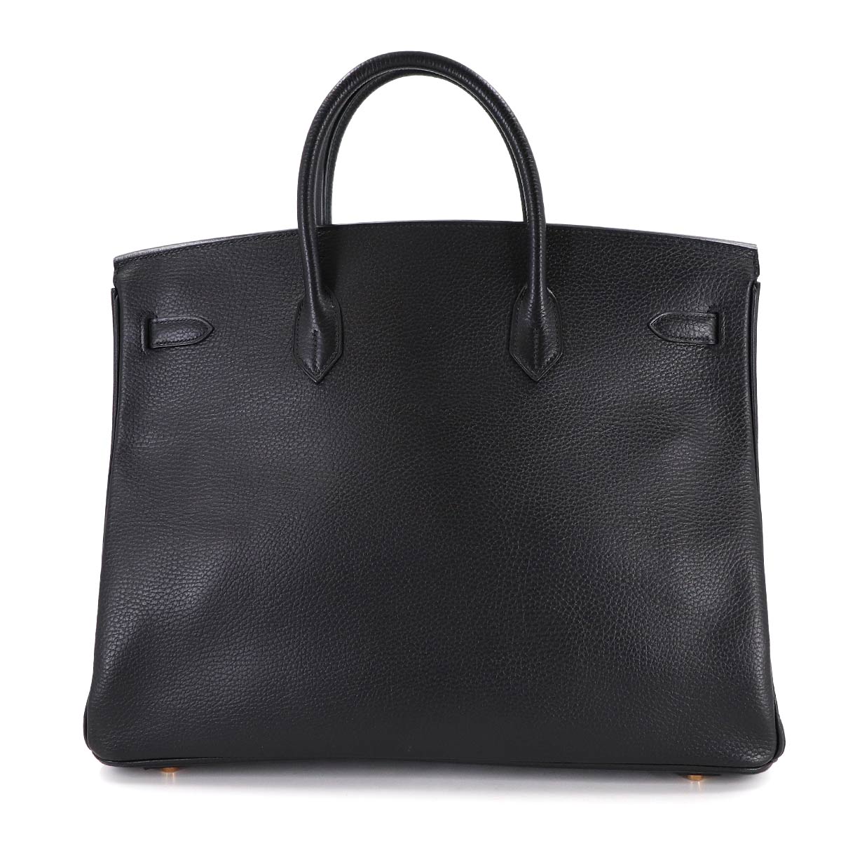 Birkin 40 Hand Bag Ardennes Leather Black Purse