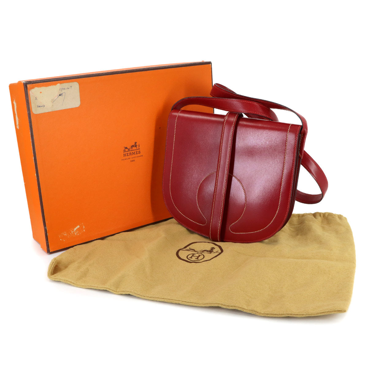 Galopade Shoulder Bag Leather Red Vintage Purse