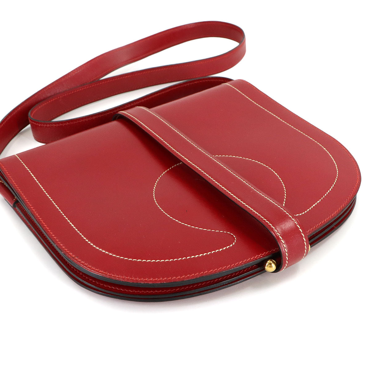 Galopade Shoulder Bag Leather Red Vintage Purse