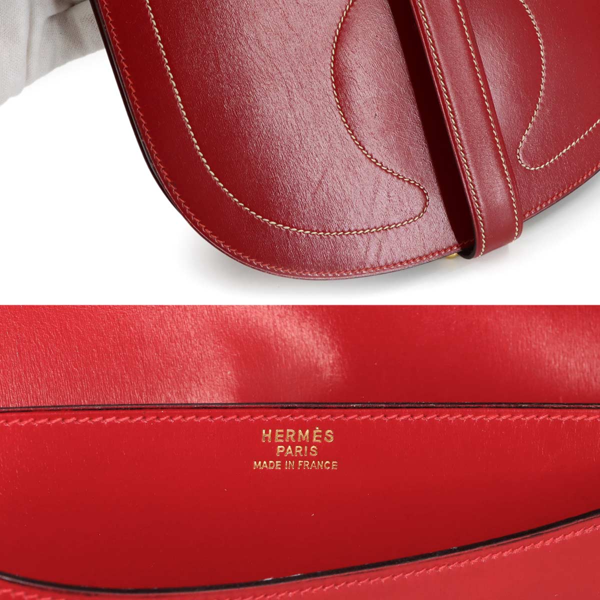 Galopade Shoulder Bag Leather Red Vintage Purse