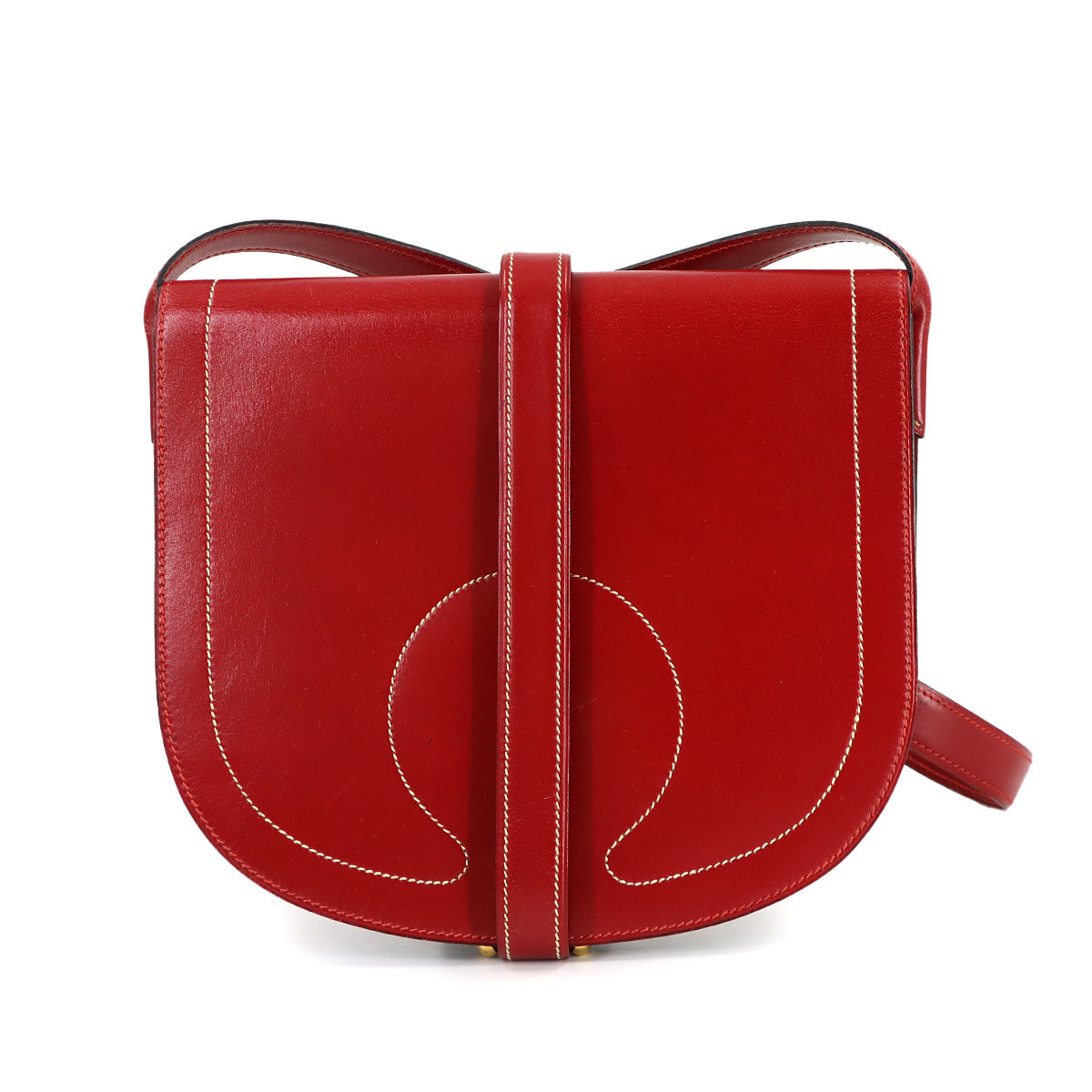Galopade Shoulder Bag Leather Red Vintage Purse