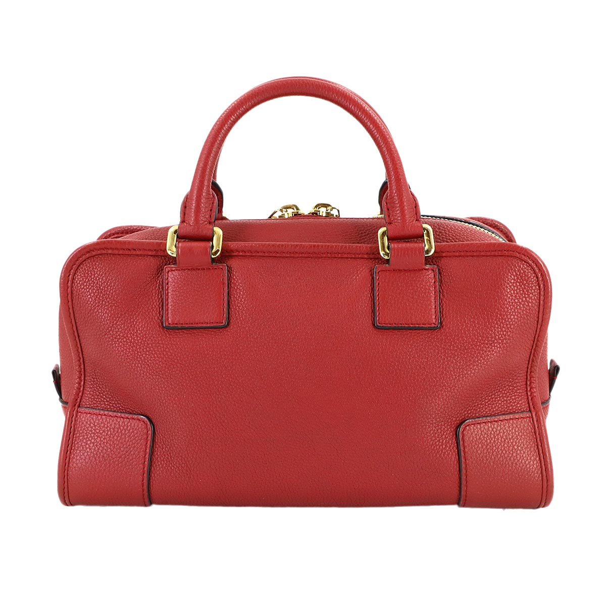 Amazona 28 Hand Shoulder Bag Leather Red Anagram Purse