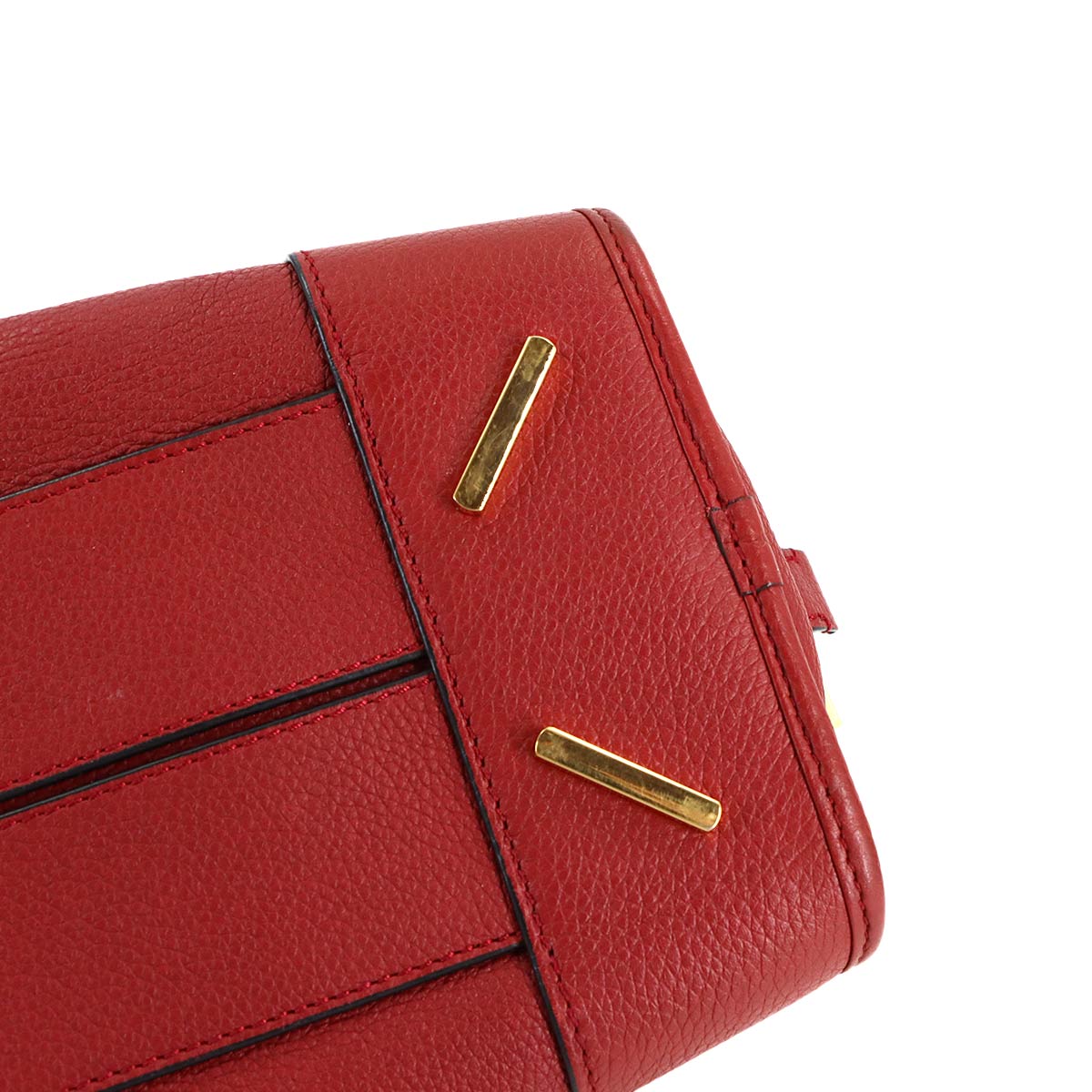 Amazona 28 Hand Shoulder Bag Leather Red Anagram Purse