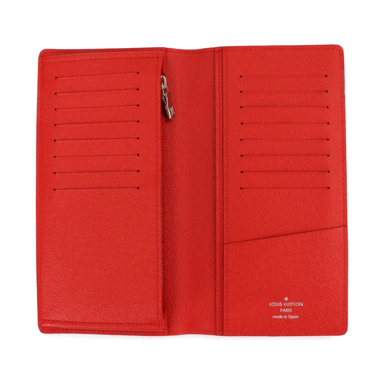 Supreme Epi Brazza Wallet Leather Red White M67719