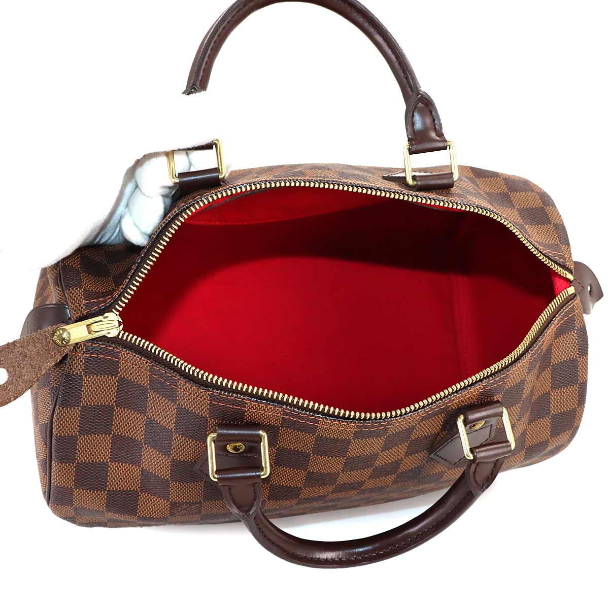 Damier Speedy 30 Hand Bag Ebene N41531 Brown Purse