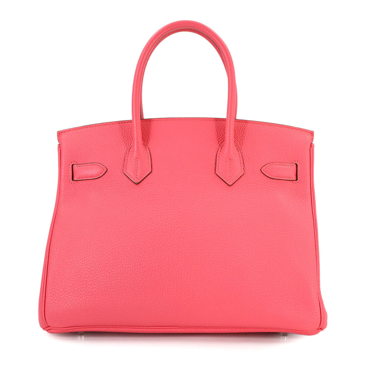 Birkin 30 Taurillon Clemence Rose lipstick Hand Bag Purse Pink