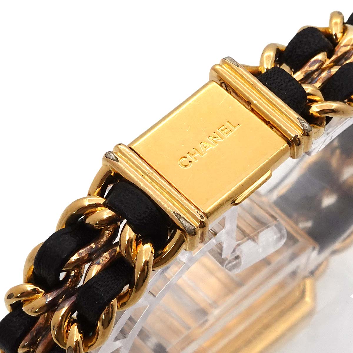 Premiere Size L H0001 Vintage Quartz Black Dial Ladies Watch