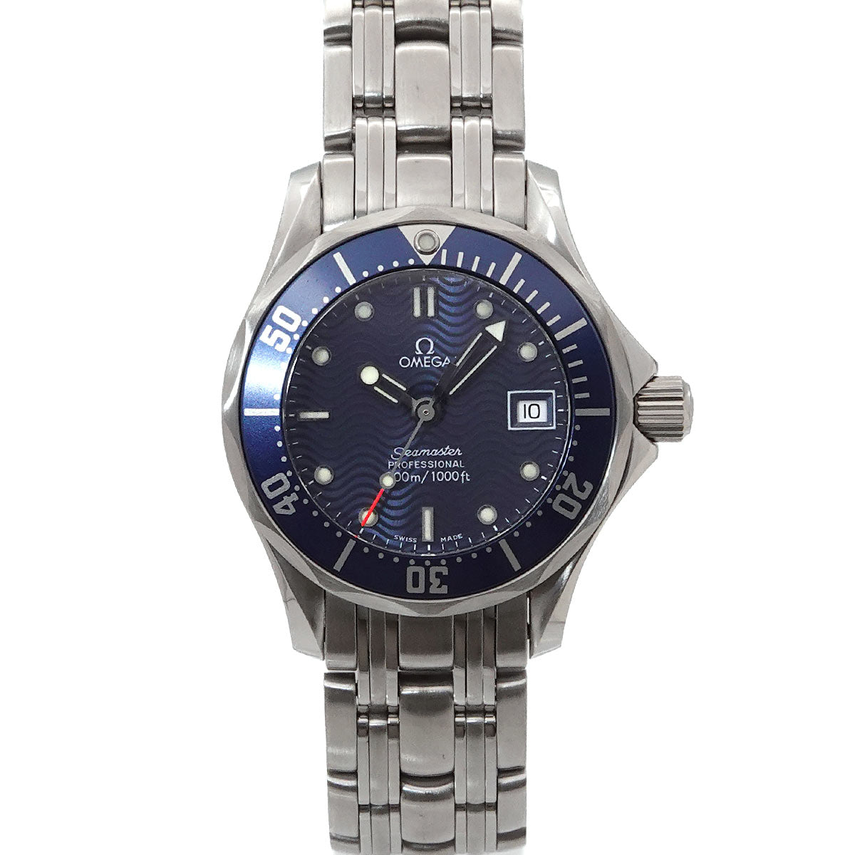 Seamaster 300m 2583.80 Date Quartz Blue Dial Ladies Watch