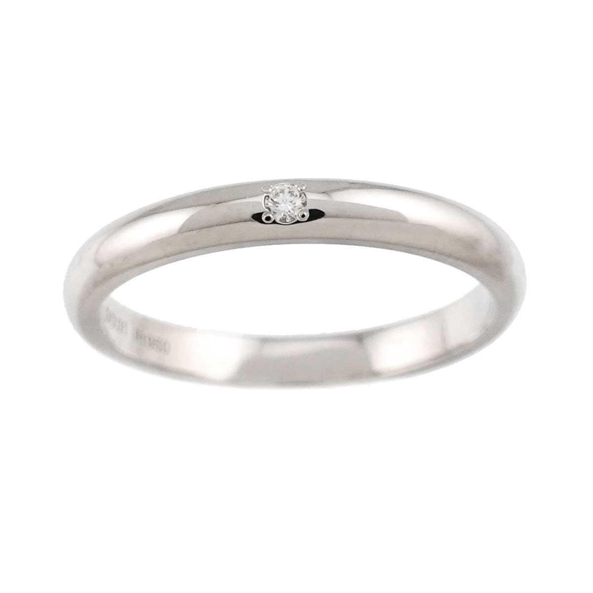 Diamond 0.01ct Ring Pt Platinum Size5.5-5.75(US)