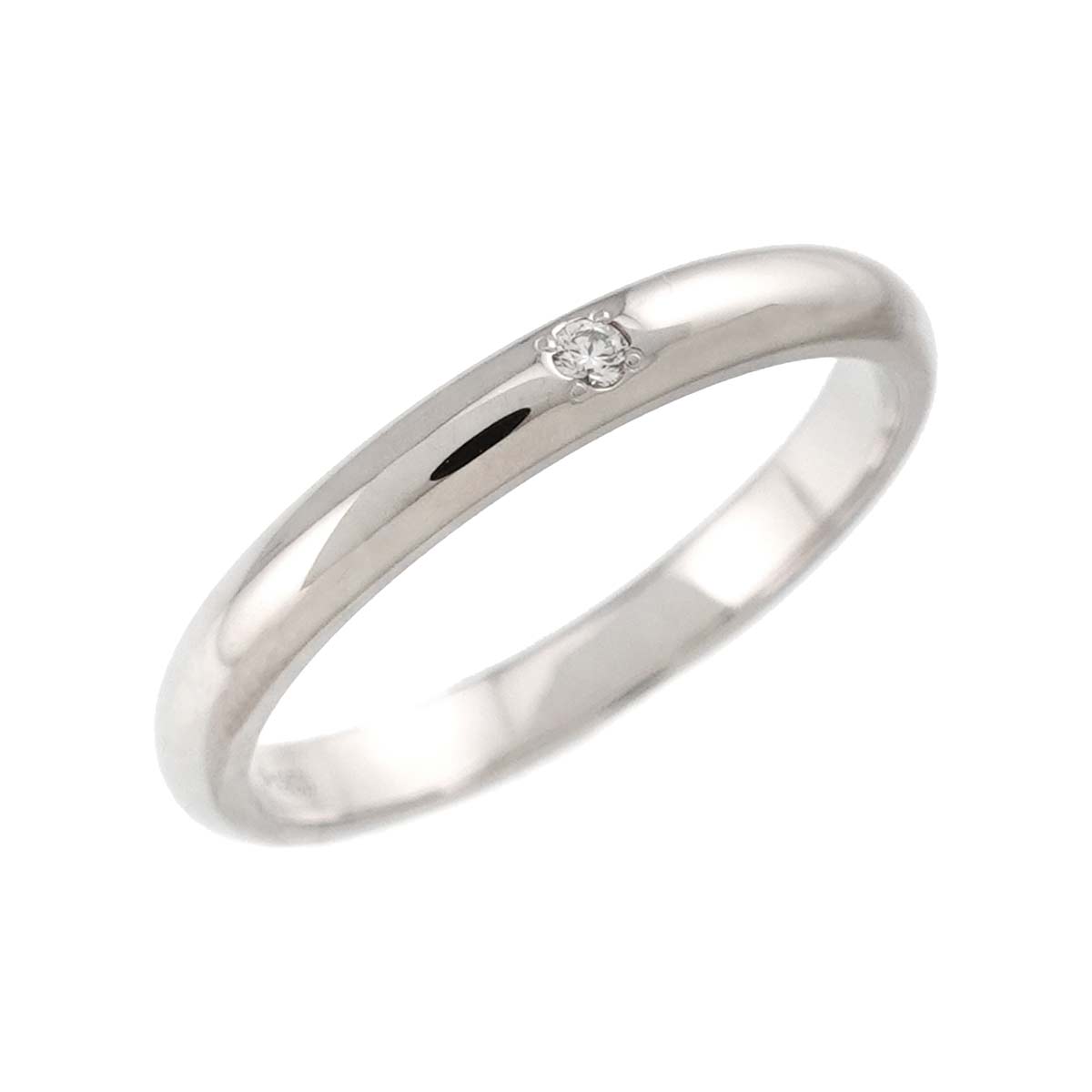Diamond 0.01ct Ring Pt Platinum Size5.5-5.75(US)