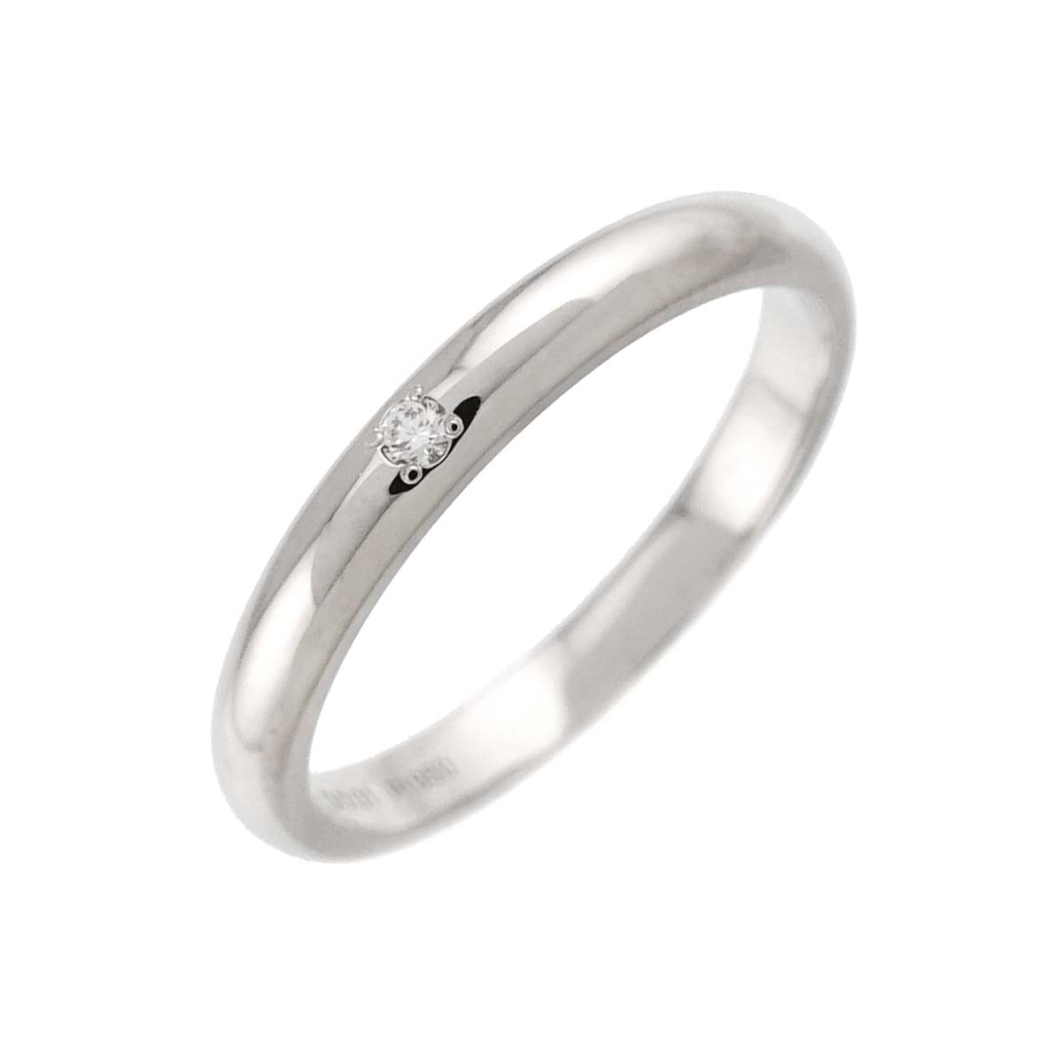 Diamond 0.01ct Ring Pt Platinum Size5.5-5.75(US)