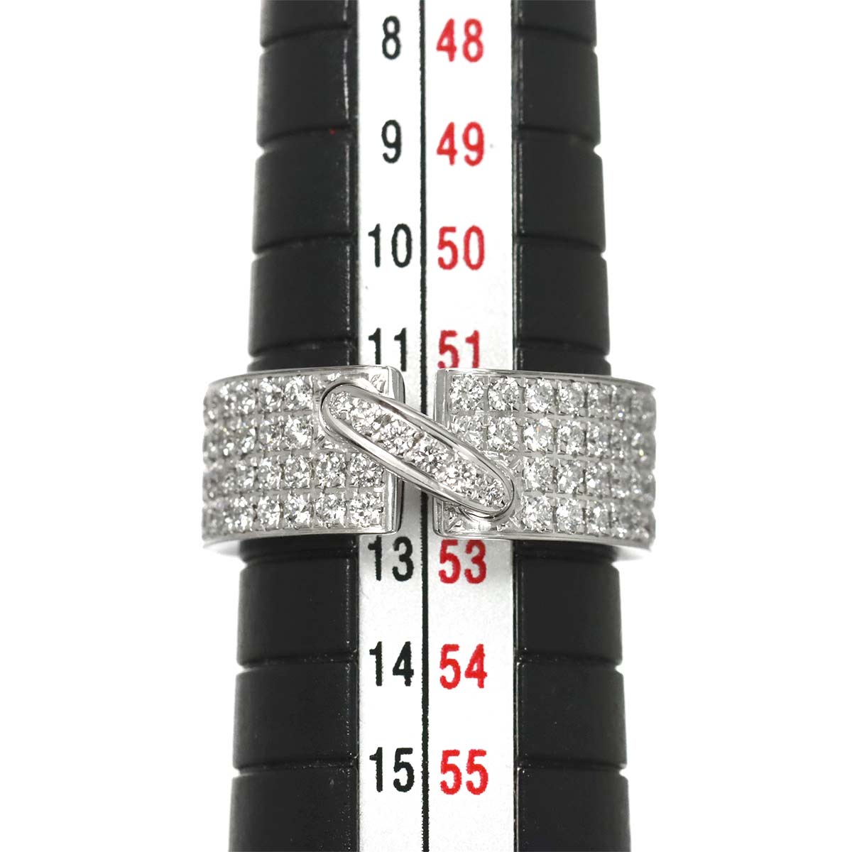 Liens Diamond Ring 18K White Gold 750 size52 5.5-5.75(US)