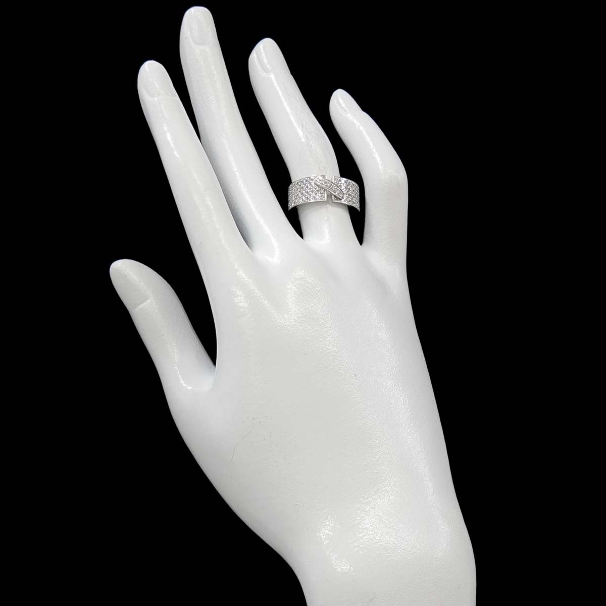 Liens Diamond Ring 18K White Gold 750 size52 5.5-5.75(US)
