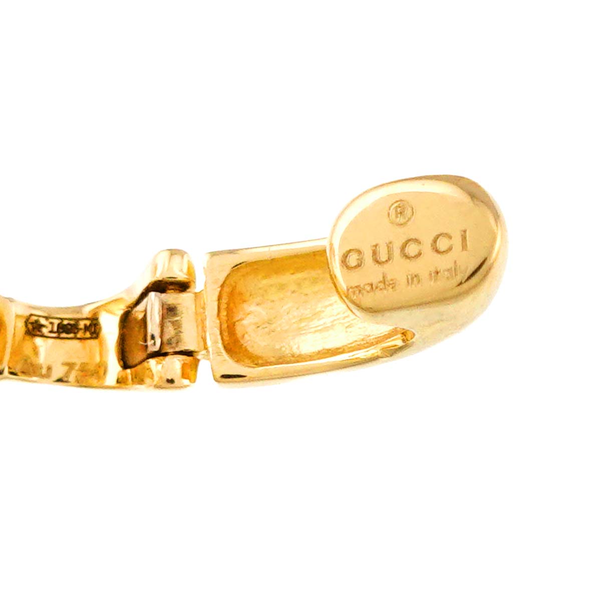 Double G Earring Clip-on 18K YG 750 One Piece only