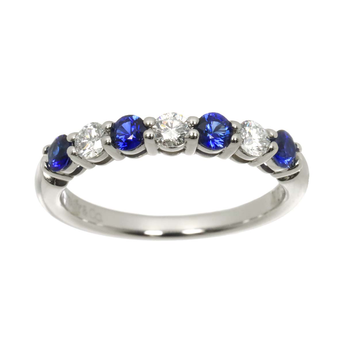 Forever Sapphire Diamond Ring Pt size5.25-5.5(US)