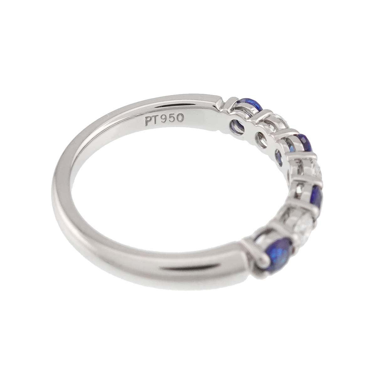 Forever Sapphire Diamond Ring Pt size5.25-5.5(US)
