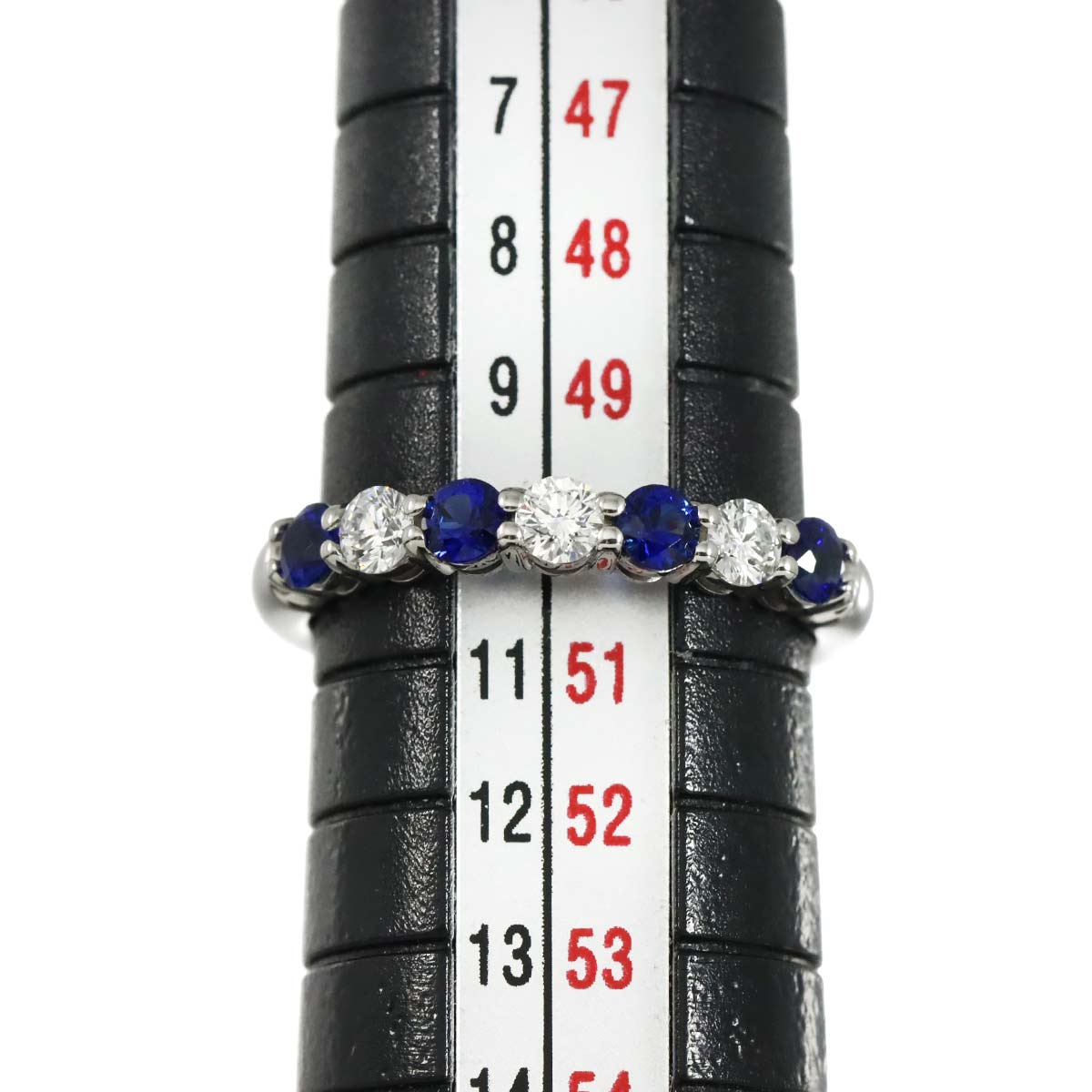 Forever Sapphire Diamond Ring Pt size5.25-5.5(US)