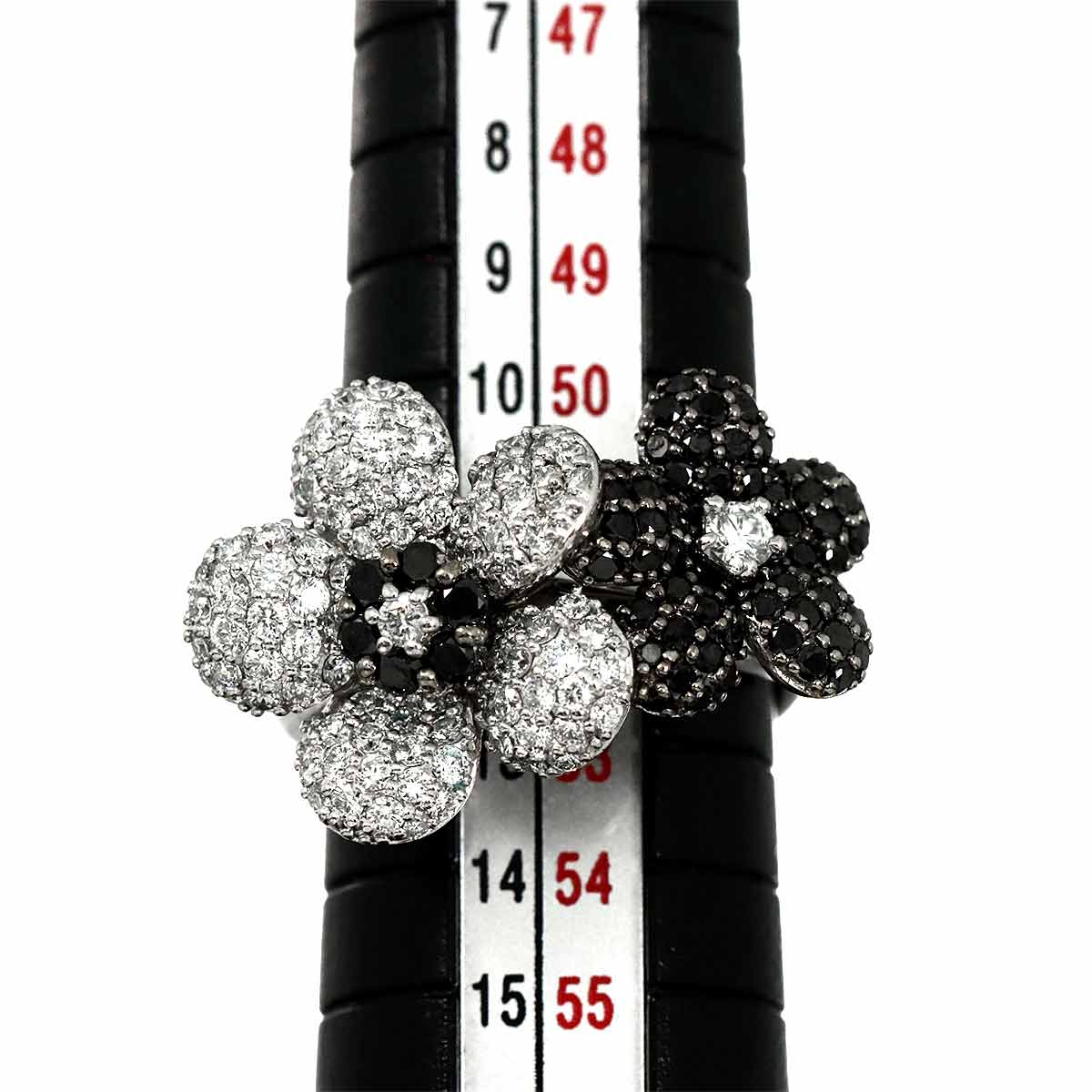 Diamond 1.16/0.75ct Ring 18K WG 750 Size6(US)