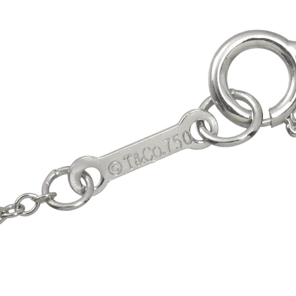 Diamond Flower Necklace 18K White Gold 750