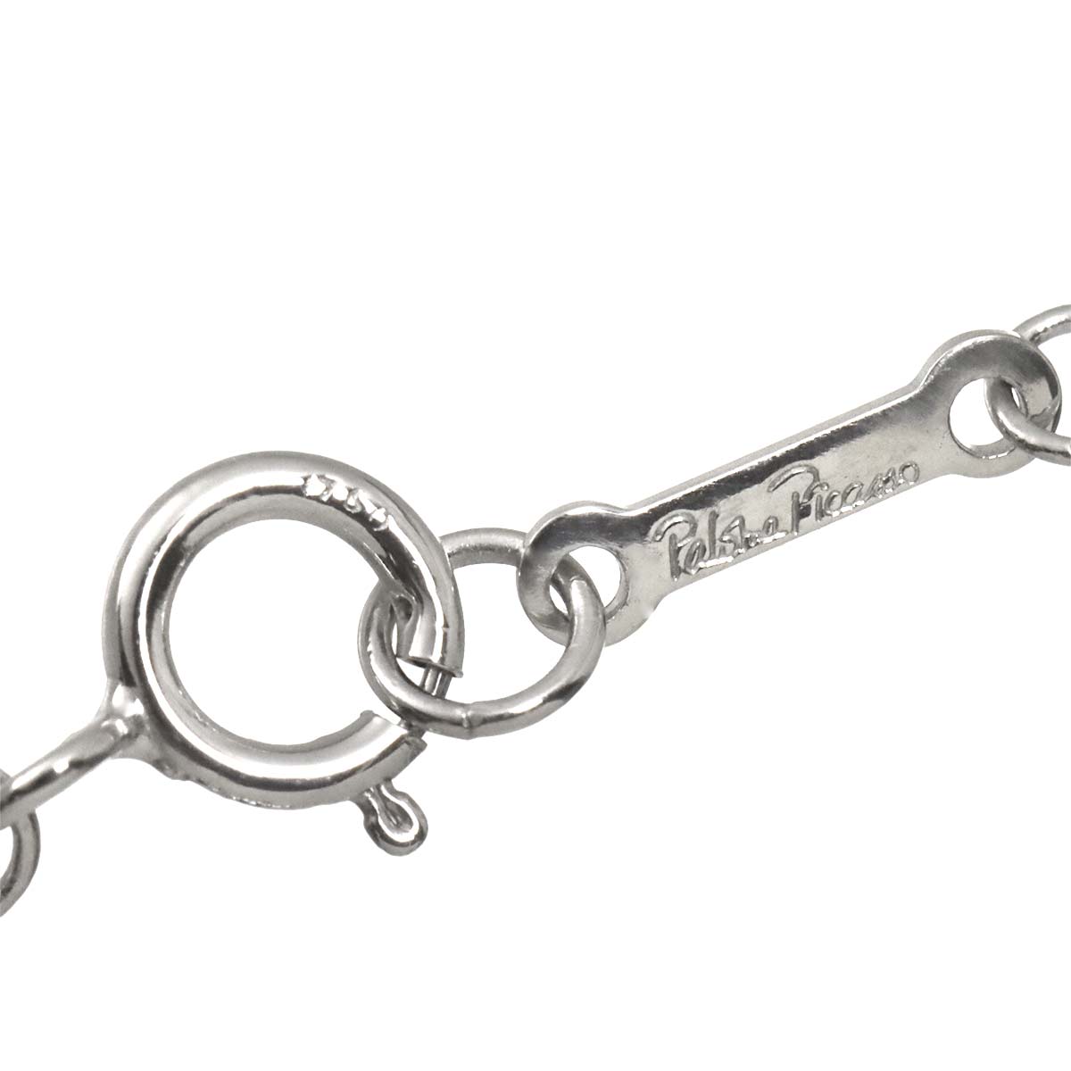 Diamond Flower Necklace 18K White Gold 750