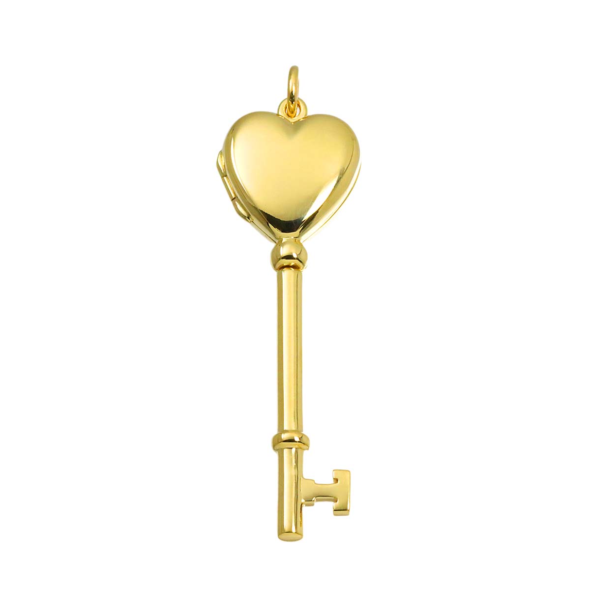 Heart Key Pendant Top 14K Yellow Gold 585