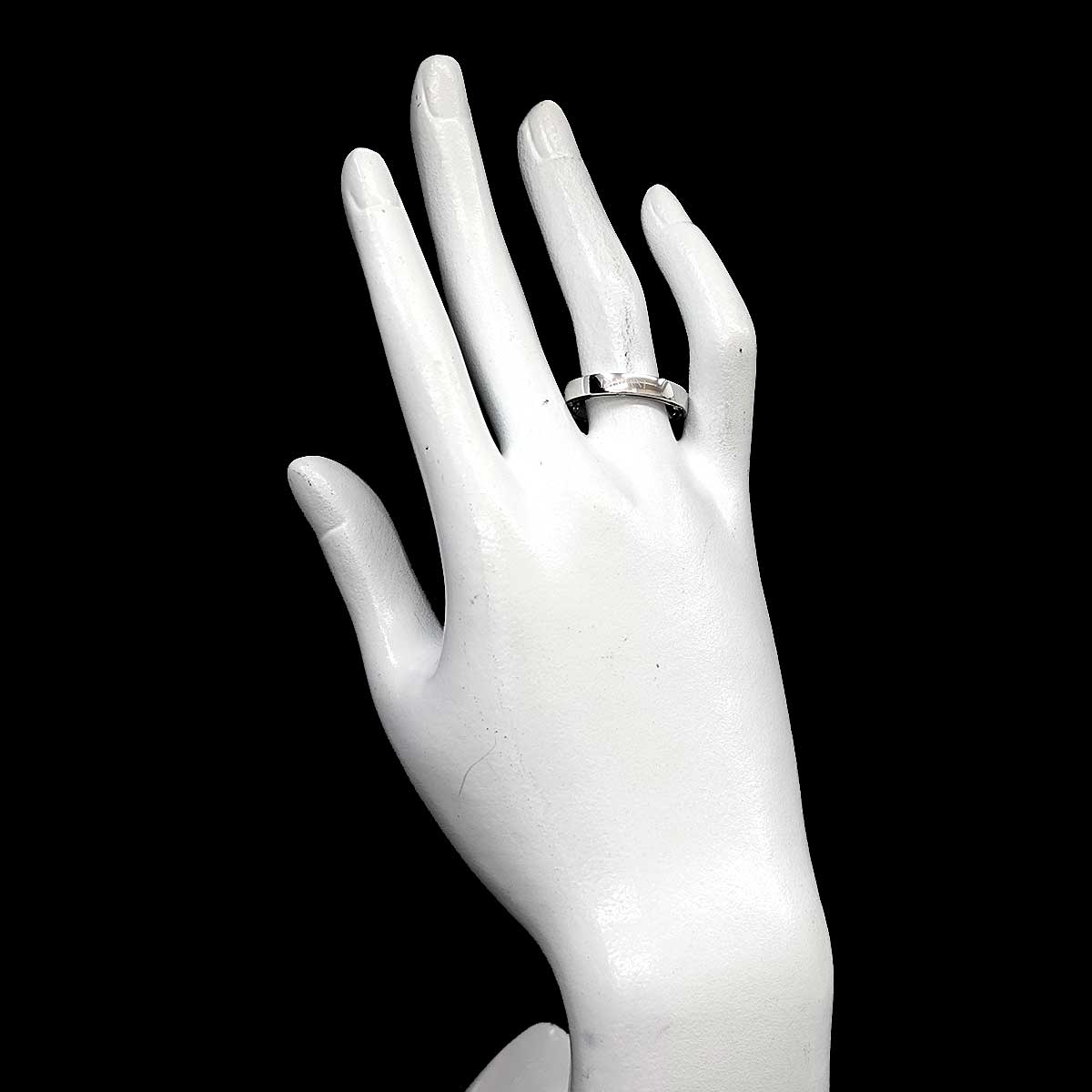 D-SIDE Diamond 10P Ring 18K White Gold 750 size7.5(US)