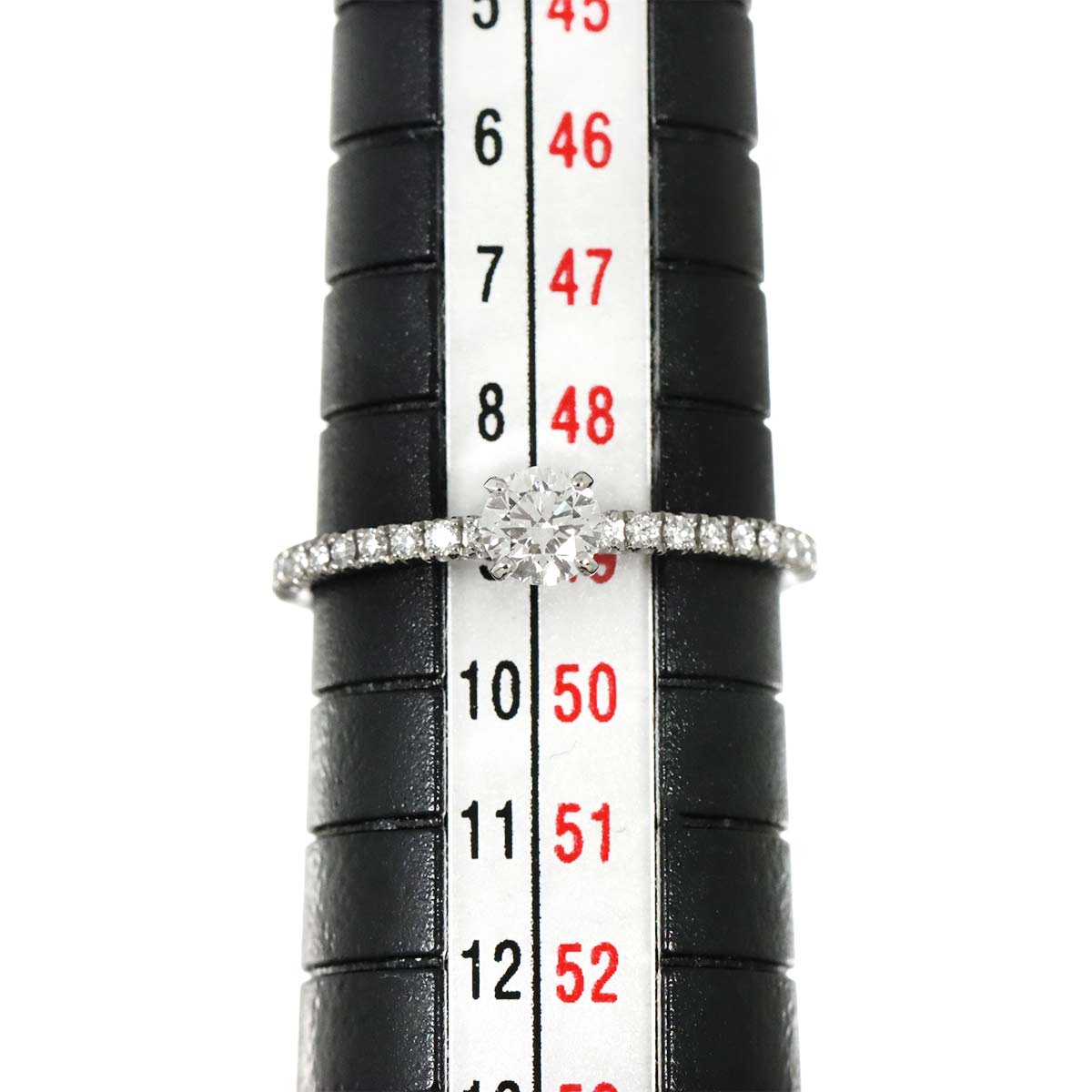Half Diamond 0.22ct F/VVS1/3EX Ring Pt size49 4.75-5(US)