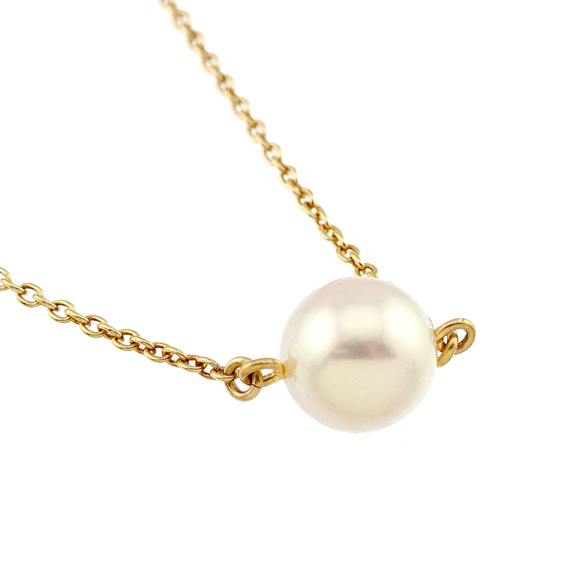 Akoya Pearl 8.0mm Necklace 18K YG 750