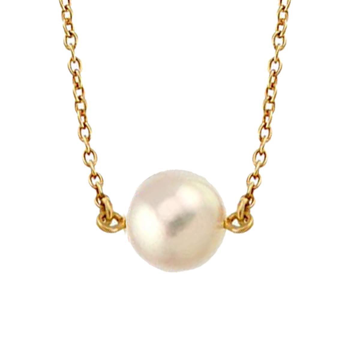 Akoya Pearl 8.0mm Necklace 18K YG 750